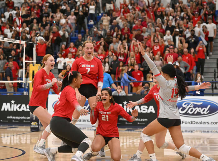 An ace by Malyssa Cawa set off a Monarch celebration that will be hard to match.